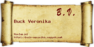 Buck Veronika névjegykártya